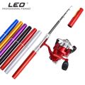 2Pcs/Set Pen Type Fishing Rod Spinning Wheel Fishing Wheel Pocket Ice Fishing Rod Sea Rod Fishing Tackle for Fishing B.