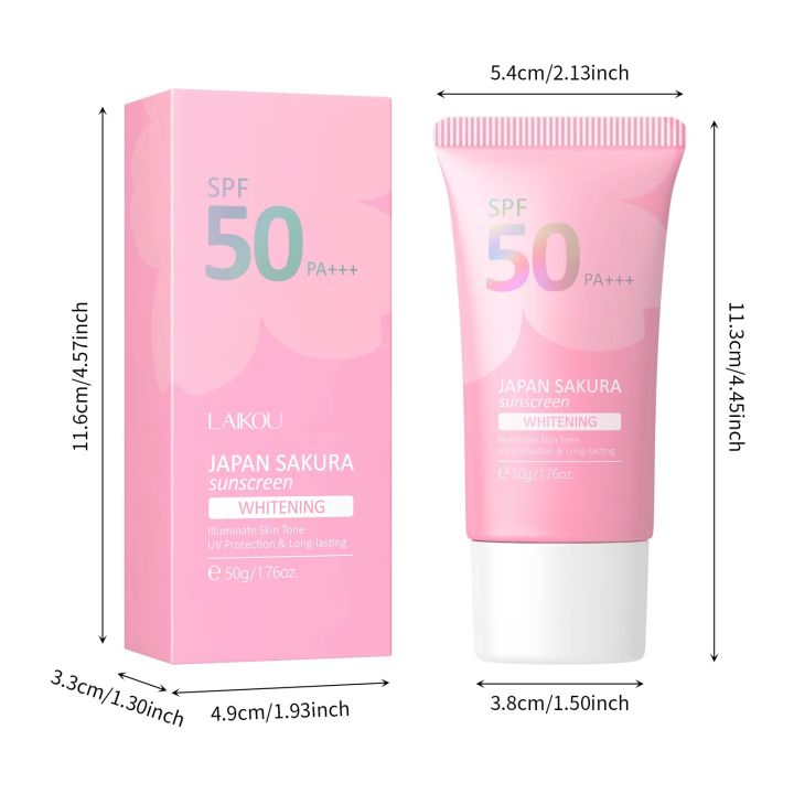 LAIKOU%20Japan%20Sakura%20sunscreen%20cream%20spf%2050PA+++%20waterproof%20sun%20block-%2050g%20-%20Image%208