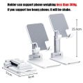 Foldable Mobile Phone Holder Stand Desktop Lazy Bedside Bracket Telescopic Support for 12.9 Inch Phones. 