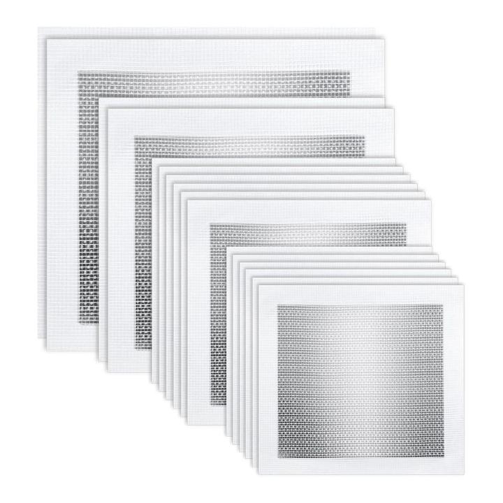 Drywall Repair Kit 16 Piece Self Adhesive Mesh Drywall Patch Kit Wall Patches for Holes Drywall Repair (2/4/6/8 Inch)