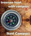 Lansagtic Compass Navigation Compass Multifunctional Metal Measure Distance Calculator for Hiking Camping Backing.