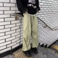Jackson Wang Jeans Men's Fashion Brand Spring and Autumn American Style oversize High Street Wave Straight Pants Loose Wide. 