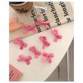 Y2k Small Pink Bowknot Hairpin Korean Sweet Ribbon Bow Hair Clips Women Side Bangs Barrettes Fashion Accessories. 