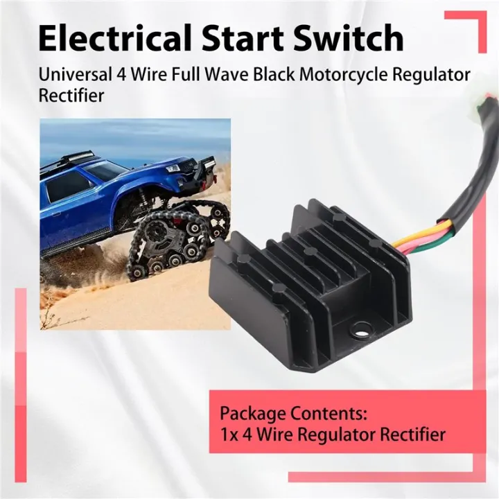 Universal%204%20Wire%20Full%20Wave%20Black%20Motorcycle%20Regulator%20Rectifier%2012V%20DC%20Bike%20Quad%20-%20Image%207