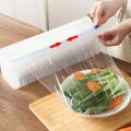 1 PC Cling Wrap Cutter Crystal Food Wrapping Plastic Dispenser Film Roll Plastic Food Wrap Dispenser Cutter Cutter Box Food Wrapping Cling Film Food grade PE film. 