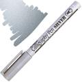 Artline 2.5mm Metallic Ink Calligraphy Pen | Water & Fade Resistant | Acid Free & Quick Drying | For Calligraphy, Hand Lettering, Colouring, Scrapbooking, Card Making | Silver. 