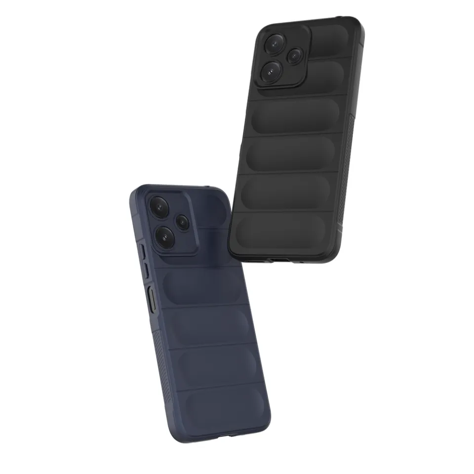 SEAHAI Cover per Xiaomi Redmi Note 13 4G, [Design dell'airbag] Robusto Custodia Sottile Protettiva, Silicone Morbido + TPU Bumper Case Antiurto Anti-Caduta Cover - Azzurro