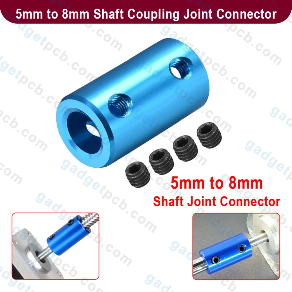 2-Pack 5mm To 8mm Flexible Shaft Coupling 25mm Length 20mm Diameter Stepper Motor Lead Screw Coupler Aluminum Alloy Joint Connector For 3D Printer CNC Machine DIY Encoder (OD20 X L25mm 5x8mm