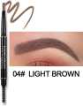HANDAIYAN Eyebrow Tattoo Pencil Brush Double Ended Microblading Lasting Fine Sketch Tint Liquid Eyebrow Pen -#04-Light Brown.