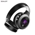ZEALOT B19 Wireless Headphones with fm Radio Bluetooth Headset Stereo Earphone with Microphone for Computer Phone,Support TF,Aux. 