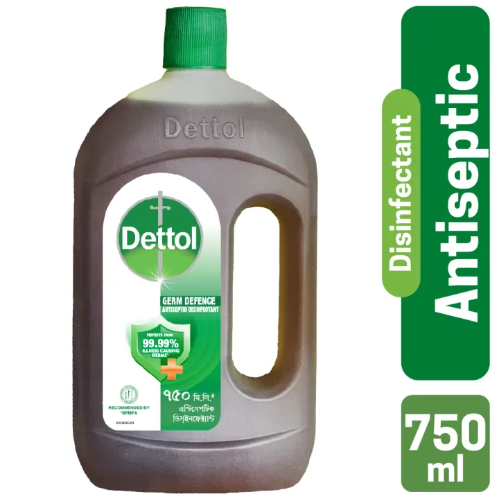 Dettol Antiseptic Disinfectant Liquid 750ml for First Aid, Medical & Personal Hygiene- use diluted