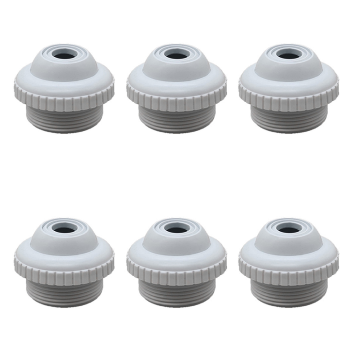 NXFDSIOZ 6X Swimming Pool Return Jet Fitting Massage Nozzle Inlet Outlet Bath Tub Nozzle with Adjustable Jet Eyeball Pool Tool
