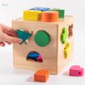 Wooden Baby Puzzle Box Toy Shape Sorter Toy for Preschool Kids 2 3 Years Old. 