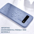 Biruiqu For Samsung Galaxy S10 Plus S10+ Case Liquid Silicone Soft Rubber Shockproof Cover.