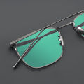 Ultra Light Pure Titanium Myopia Glasses Frame for Men's Business Retro Casual Square Eyeglasses. 