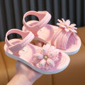 Summer New Soft Sole Anti slip Comfortable Fashion Princess Shoes Big, Medium, and Small Girls' Sandals Bow. 