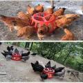 Poultry breeding trough, large chicken trough, cooked rubber round chick feeding trough, chicken feeding chicken, feeding chicken with automatic drinking fountain. 