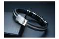 Stainless Steel Bracelet Men Wrist Band Black Link Punk Wristband Stylish Gift.