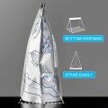 10 Pcs/Bag Aluminium Foil Bag Reusable Freezer Zip Lock Safe Large Capacity Fresh-keeping Lock Freezer Bag.