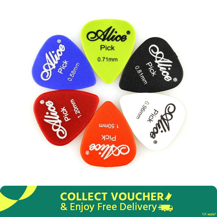 6 Piece Smooth Multi -Color Guitar Pick - Guitar Accessories - Great Value - Great to Have