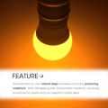 Bug Light Bulb Yellow LED Bulbs, Outdoor Porch Lights, Amber Bedroom Night Light Bulb A60 Bugs LED Bulbs, Warm LEDs Hallway Lighting Decorative Lamps,40W Equivalent E27 Edison Bulb(9W). 