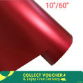 New Red Metallic Matte Vinyl Sticker For Bike & Car Dashboard Gear Panel Designing 10 inch Wide 60 inch Long.