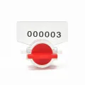 50 Anti-Tamper Meter Seal Security Utility Twist Custom Numbered Plastic Meter Seal Padlock Lock for Water Meter Electric Gas Amour zii. 