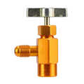 Garage Equipment Bottle Opener Valve Tool High Accuracy 1/4 SAE Thread for Refrigerant Bottles 1/2ACME TT1214.