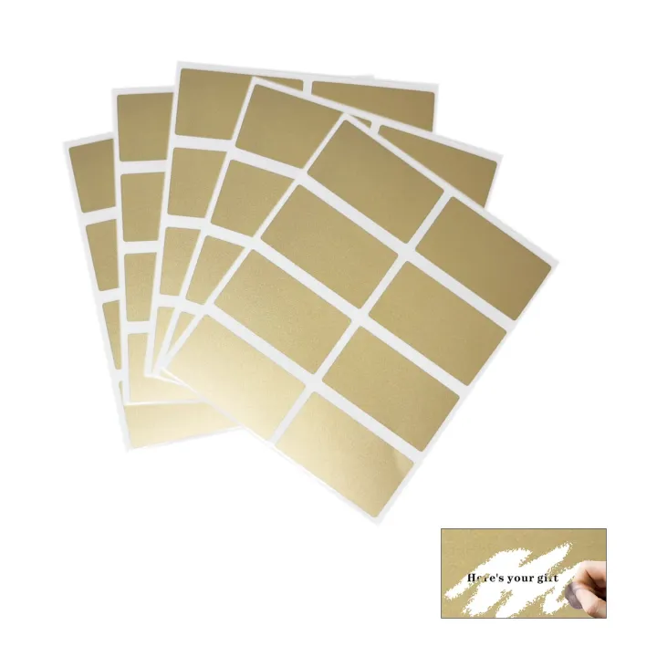 100pcs%2023mmx42mm%20Gold%20Silvery%20Scratch%20Off%20Sticker%20Labels%20DIY%20adhesive%20Scratch%20off%20-%20Image%206