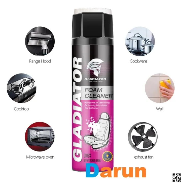 Gladiator%20Multi%20Purpose%20Foam%20Cleaner%20with%20Brush%20650%20ml,%20Car,%20Motorcycle,%20Household,%20Kitchen,%20Bathroom%20Cleaner%20Foam%20Spray%20-%20Image%204