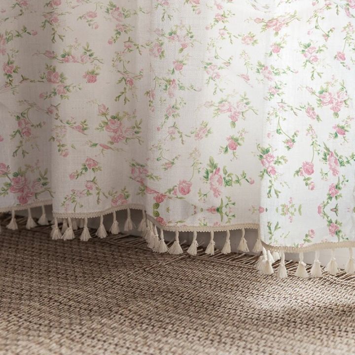 American%20Pastoral%20Printed%20Cotton%20Curtains,%20French%20Window,%20Living%20Room,%20Dining%20Room,%20Bedroom,%20Modern%20-%20Image%204