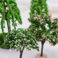 Artificial Moss Rocks/Wooden Base Model Trees Garden Decor Accessories Natural Green Simulation Fake Trees Plastic Dollhouse Mini Tree Kids Toys. 