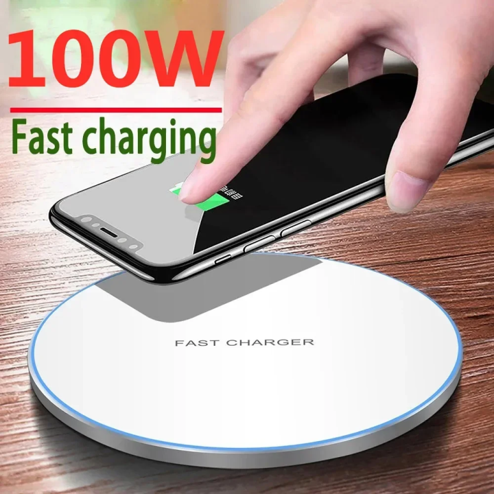 100W Wireless Charger USB Fast Charging Pad Station Quick Charge QC 3.0 For iPhone 14 13 12 11 XS XR X 8 Samsung S22 S21 S20 S9
