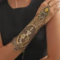 European and American jewelry new golden gloves retro lace arm chain dress decoration matching ladies bracelet. 