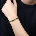 Women Men Health Therapy Magnetic Bracelet Power 4 in1 Negative Ions Germanium Stainless Steel Bangles Dropshipping / Wholesale.