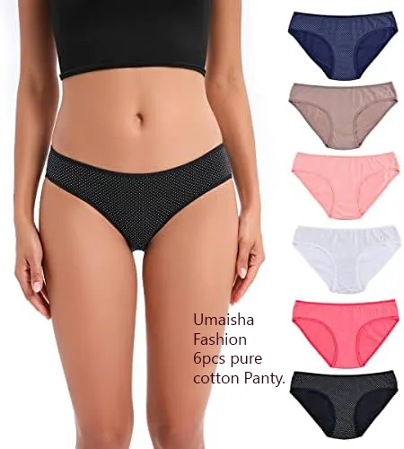 6pcs/%20set%20soft%20cotton%20triange%20shape%20panty%20for%20Ladies%20-%20Image%203