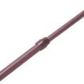 3X Extendable Telescopic Spring Loaded Net Voile Tension Curtain Rail Pole Rods,55-90cm,Wood Color. 