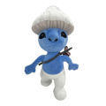 【selevn roind】New 25cm Anime Smurf Cat Plush Animals Blue Elf Cat Plush Toy Funny Popular Home Sofa Cushion Dolls Children Birthday Xmas gifts. 