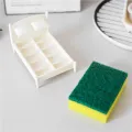 【NEW】 Clean Dreams Kitchen Sponge Holder Cleaning Brush Sponges Dishwashing Sponge Clean Dreams Bed Shaped Holder. 