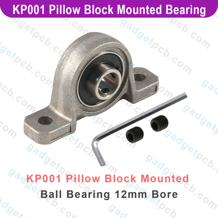 Zinc%20Alloy%20KP001%20P001%20Pillow%20Block%20Mounted%20Ball%20Bearing%2012mm%20Bore%20Diameter%20For%20CNC%20Machine%203D%20Printer%20All%20Kinds%20Of%20Electronics%20Projects%20-%20Image%205