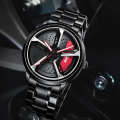 SVJ Car Hub Modification rs7 Men's Hydraulic 3D Hollow Quartz Watch.