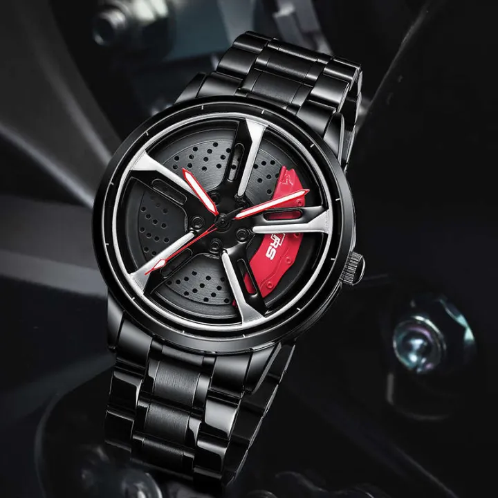 SVJ%20Car%20Hub%20Modification%20rs7%20Men's%20Hydraulic%203D%20Hollow%20Quartz%20Watch%20-%20Image%202