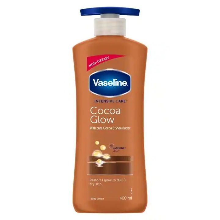 Vaseline Intensive Care Cocoa glow Body Lotion For Men & Women - 400ml (Indian)