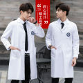 Korean Style White Gown Doctor's Overall Men's Overalls Summer Thin Short-Sleeved Clothes Lab Coat Nurse Beauty Salon. 