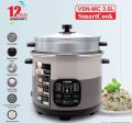 VISION 1100W MC-3.0 Liter Stainless Still Smart Rice Cooker with Thermal Safety Fuse- Double Pot.