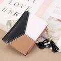 Geometric Luxury Leather Wallets Women Long Zipper Coin Purses Tassel Design Clutch Wallet Female Money Credit Card Holder. 