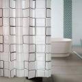 Elegant Waterproof Shower Screen With 12 Rings - Elevate Bathroom With Modern Accessory - Part Of Our High-Quality Bathroom Collection. 