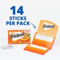 Trident Tropical Twist Flavor Sugar Free Gum X 14 Soft Gum. 