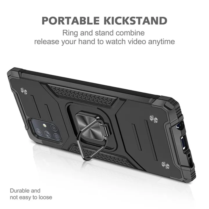 Phone%20Case%20Ring%20Stand%20Casing%20Shockproof%20Protection%20Cellphone%20Back%20Cover%20Shell%20For%20Samsung%20A02S%20(166.5mm)%20&%20Samsung%20A02S%20(164.2mm)/A03S%20India%20version%20164.2mm%20-%20Image%203