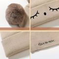 2pcs Children's Knitted Hat & Neck Gaiter Scarf Set For Baby Boys & Girls. 